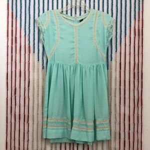 Short baby blue dress